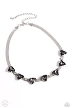 Load image into Gallery viewer, Strands of Sass - Silver (Smoky Gems) Choker Necklace
