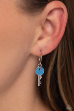 Load image into Gallery viewer, Key Performance - Blue (Hoop) Earring
