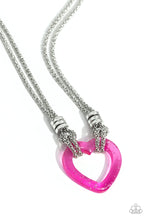 Load image into Gallery viewer, Lead with Your Heart - Pink (Heart) Necklace
