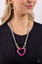 Load image into Gallery viewer, Lead with Your Heart - Pink (Heart) Necklace
