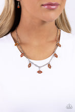 Load image into Gallery viewer, KISS the Mark - Orange Necklace
