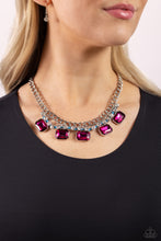 Load image into Gallery viewer, WEAVING Wonder - Blue (Pink Gem) Necklace
