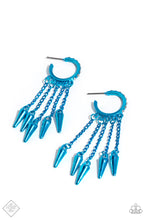 Load image into Gallery viewer, Piquant Punk - Blue Earring (MM-1223)
