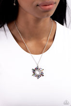 Load image into Gallery viewer, Enigmatic Edge - Multi (MultiColored Emerald-Cut Gem) Necklace
