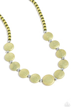 Load image into Gallery viewer, Scratched Showtime - Green Necklace
