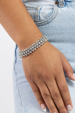 Load image into Gallery viewer, Corporate Confidence - White (Rhinestone) Bracelet
