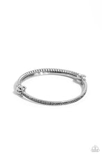 Load image into Gallery viewer, Thrilling Texture - Silver (Bangle) Bracelet
