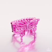 Load image into Gallery viewer, Playfully Polished - Pink (Butterfly) Ring
