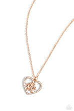 Load image into Gallery viewer, PET in Motion - Rose Gold (Paw Print) Necklace
