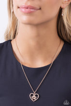 Load image into Gallery viewer, PET in Motion - Rose Gold (Paw Print) Necklace
