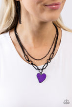 Load image into Gallery viewer, Carefree Confidence - Purple (Heart) Necklace
