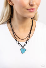 Load image into Gallery viewer, Carefree Confidence - Blue (Heart) Necklace
