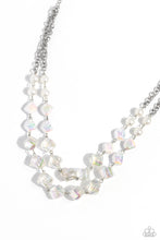 Load image into Gallery viewer, Eclectic Embellishment - White (Pearls/Iridescent Bead) Necklace
