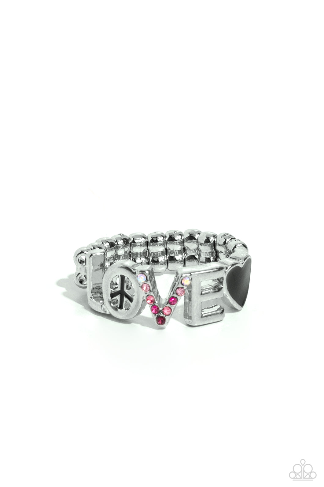 Unlimited Love - Black (Multi LOVE) Ring