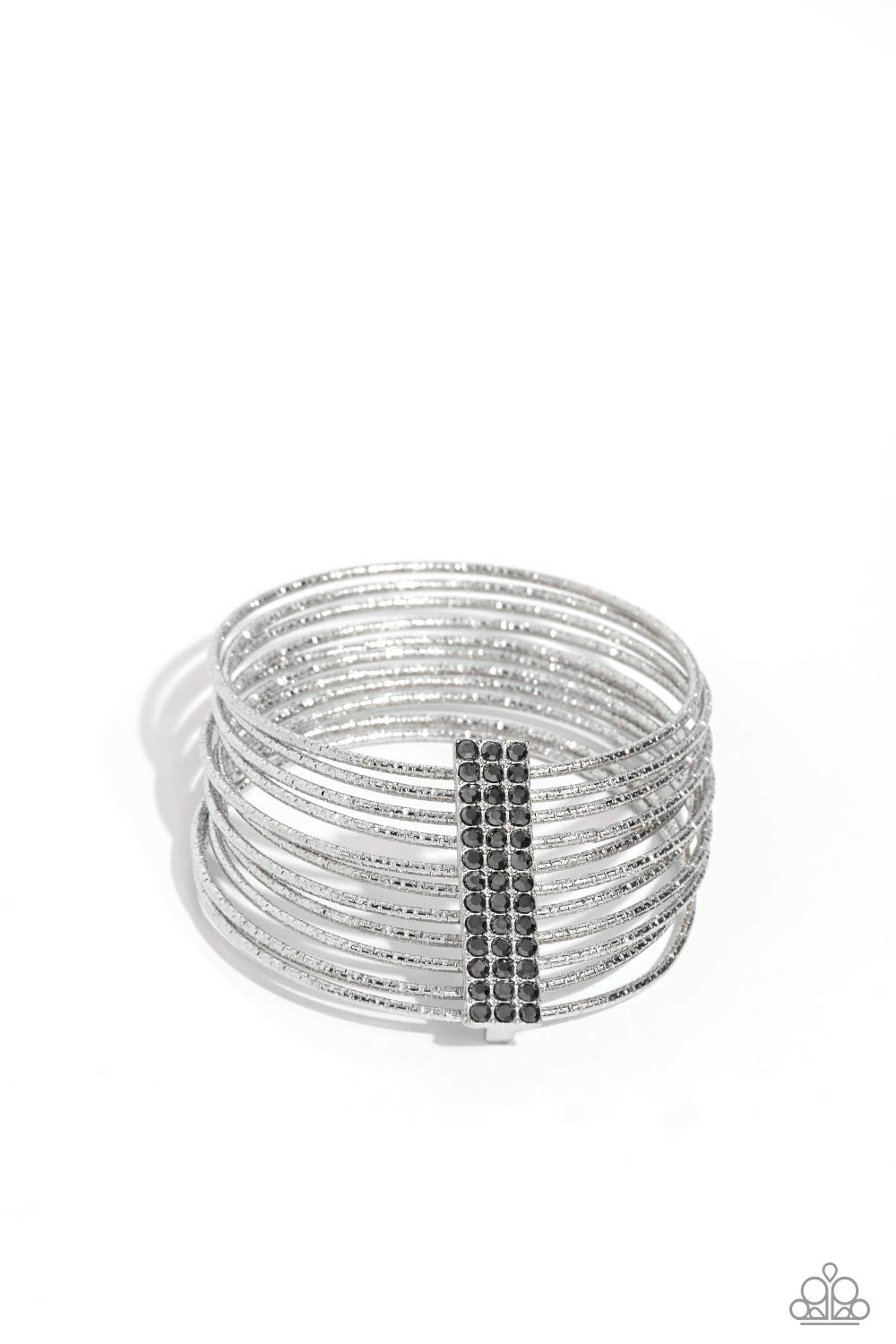 Shimmery Silhouette - Silver (Hematite) Bracelet