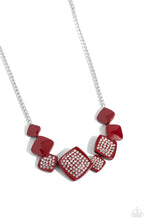 Load image into Gallery viewer, Twinkling Tables - Red Necklace
