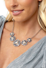 Load image into Gallery viewer, Gatsby Gallery - Blue (Rhinestone) Pearl Center Necklace
