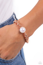 Load image into Gallery viewer, Chiseled Class - Copper (Shiny/Penny) Pearl Bracelet
