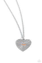 Load image into Gallery viewer, Elevated Embrace - Orange (Heart) Necklace
