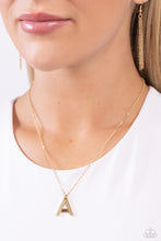 Load image into Gallery viewer, Leave Your Initials - Gold - A Necklace
