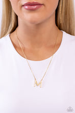 Load image into Gallery viewer, Leave Your Initials - Gold - M Necklace
