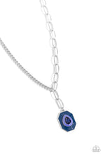 Load image into Gallery viewer, Hexagonal Hallmark - Blue Necklace
