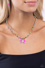 Load image into Gallery viewer, Vibrant Flutter - Multi (Butterfly) Necklace
