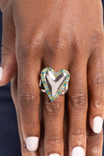 Load image into Gallery viewer, Smitten Shimmer - Green Ring (Heart)
