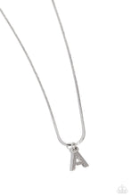 Load image into Gallery viewer, Seize the Initial - Silver - A Necklace
