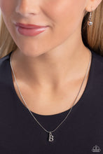 Load image into Gallery viewer, Seize the Initial - Silver - B Necklace
