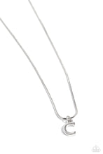 Load image into Gallery viewer, Seize the Initial - Silver - C Necklace
