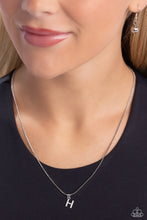 Load image into Gallery viewer, Seize the Initial - Silver - H Necklace
