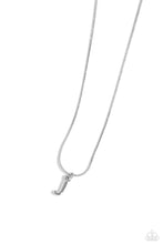 Load image into Gallery viewer, Seize the Initial - Silver - J Necklace
