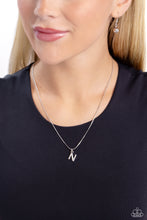 Load image into Gallery viewer, Seize the Initial - Silver - N Necklace
