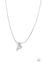 Load image into Gallery viewer, Seize the Initial - Silver - P Necklace
