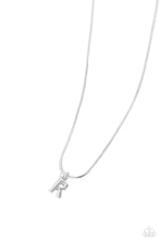 Load image into Gallery viewer, Seize the Initial - Silver - R Necklace
