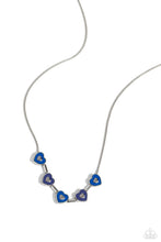 Load image into Gallery viewer, ECLECTIC Heart - Blue (Heart) Necklace
