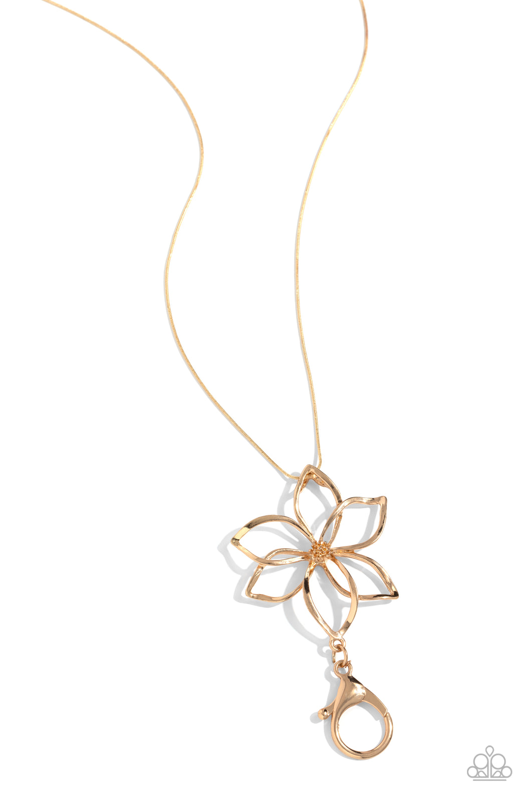 Flowering Fame - Gold (Petal) Lanyard Necklace