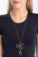 Load image into Gallery viewer, Flowering Fame - Gold (Petal) Lanyard Necklace
