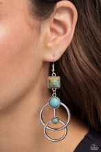 Load image into Gallery viewer, Interlocked Influence - Brown (Turquoise) Earring
