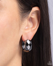 Load image into Gallery viewer, Patterned Past - Black (Gunmetal) Earring
