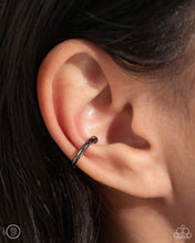 Load image into Gallery viewer, Barbell Beauty - Black (Gunmetal) Cuff Earring
