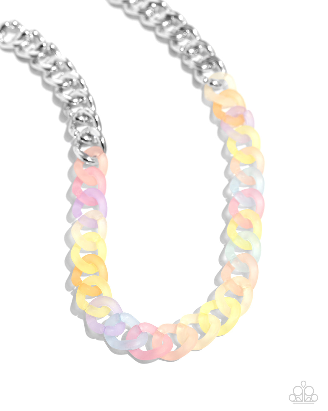 Rainbow Ragtime - Multi  Acrylic) Necklace