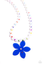 Load image into Gallery viewer, Nostalgic Novelty - Blue (Royal Blue Flower)Necklace
