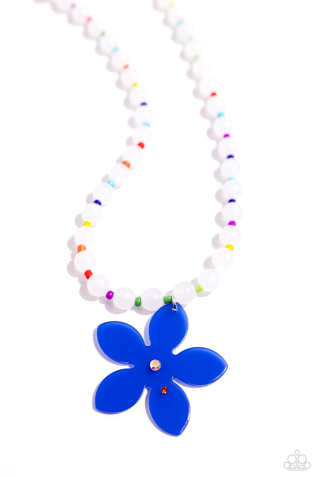 Nostalgic Novelty - Blue (Royal Blue Flower)Necklace