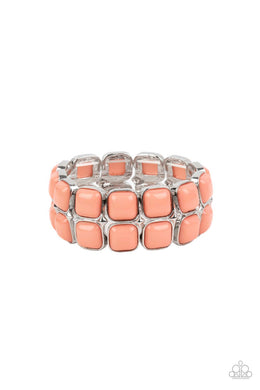 Double The DIVA-ttitde Orange (Coral) Bracelet freeshipping - JewLz4u Gemstone Gallery