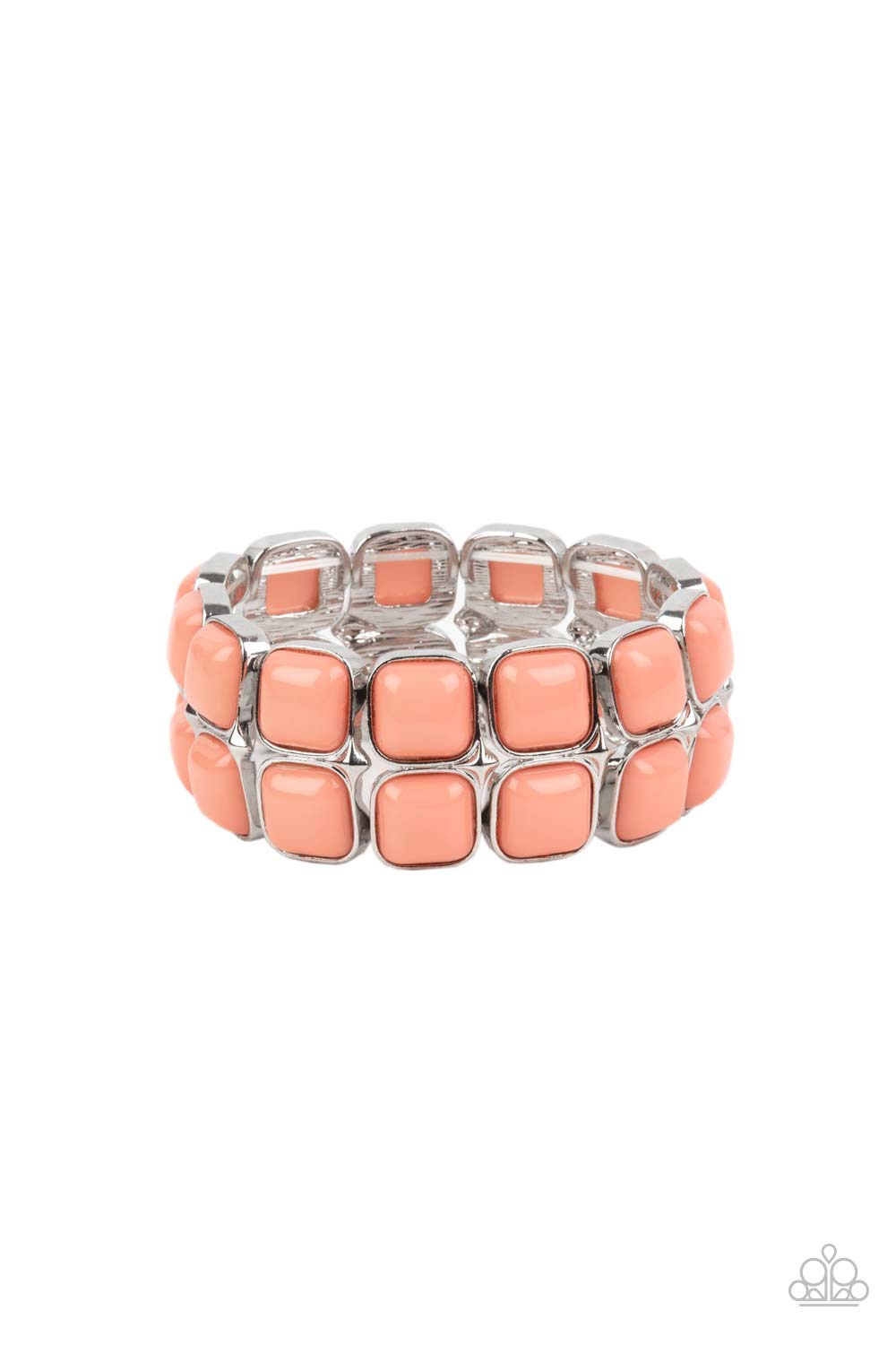 Double The DIVA-ttitde Orange (Coral) Bracelet freeshipping - JewLz4u Gemstone Gallery