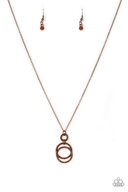 Timeless Trio - Copper Necklace freeshipping - JewLz4u Gemstone Gallery