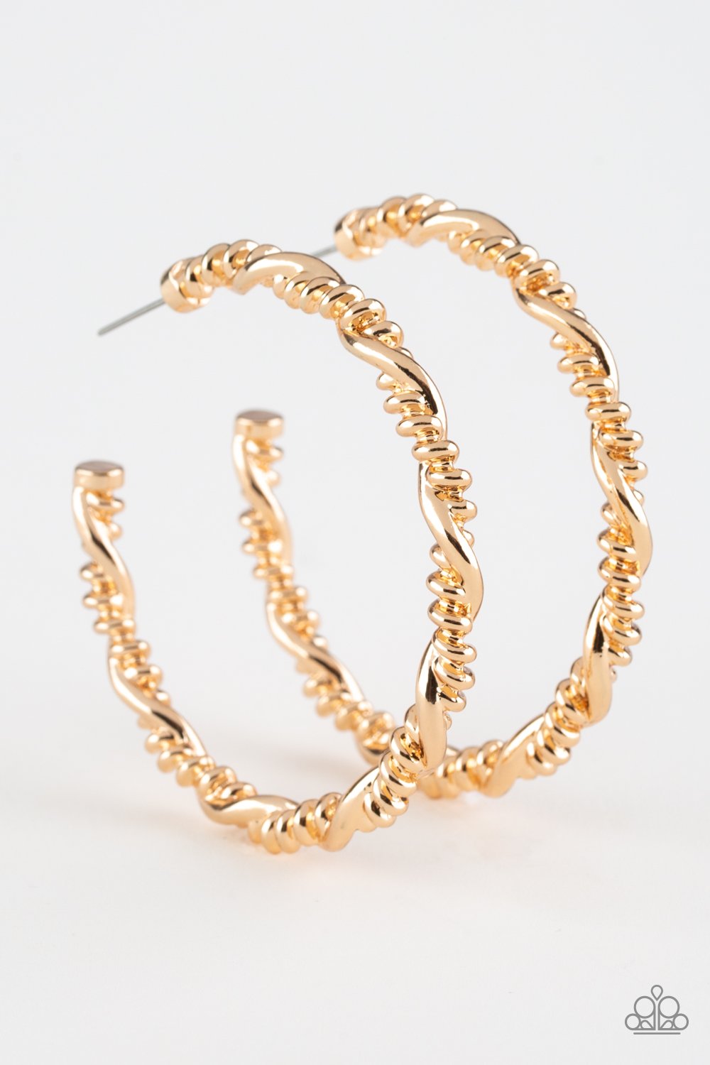 Street Mod Gold Hoop Earrings freeshipping - JewLz4u Gemstone Gallery