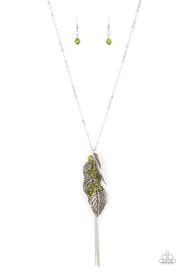 I Be-LEAF Green Necklace freeshipping - JewLz4u Gemstone Gallery